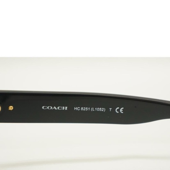 Coach Zoey Heart Sunglasses L1052 HC8251 BLACK Below $165 Retail - Picture 4 of 5